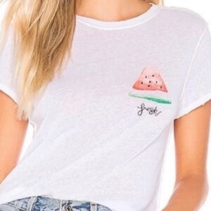 We The Free White Watermelon Tee | EUC | Sz S